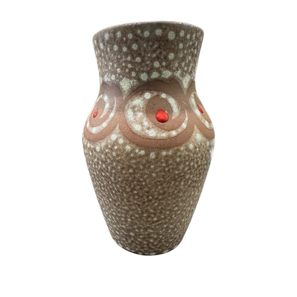 West German Scheurich Keramik art pottery hand painted ceramic Vase
